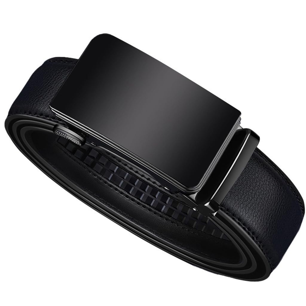 GUSTAVE Leather Belt for Men Casual Leather Belt 51'' Auto Lock Buckle Leather Belt Matte Metal Alloy Buckle Men Leather Belt Gift Father's Day Gift GUSTAVE Leather Belt for Men Casual Leather Belt 51'' Auto Lock Buckle Leather Belt Matte Metal Alloy Buckle Men Leather Belt Gift Father's Day Gift